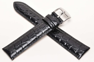 Pasek Horido 119, Skóra naturalna, Czarny, 18mm, XL