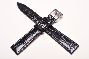 Pasek Campagnolo 601010, Skóra z krokodyla, Czarny, 14mm