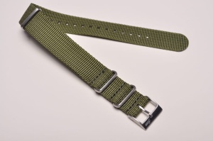 Pasek typu Nato Premium, Nylonowy, Zielony, 22mm