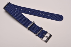 Pasek typu Nato Premium, Nylonowy, Niebieski, 22mm
