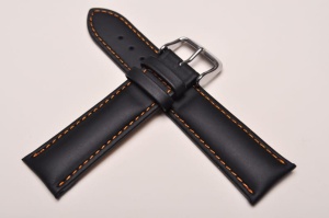 Pasek Fluco Rondo, 340, Skórzany, Czarny, 22mm 