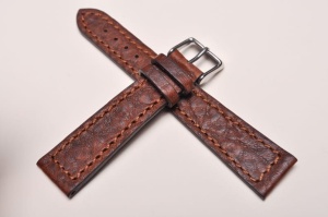 Pasek Bros 8800, Skóra bycza, Brązowy, 20mm