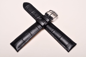 Pasek Stailer 2441 Comfort, Skórzany, Czarny, 18mm