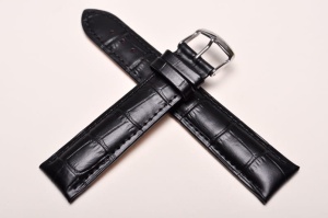 Pasek Stailer 2441 Comfort, Skórzany, Czarny, 20mm