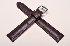 Pasek Stailer 2442 Comfort, Skórzany, Ciemny brąz, 18mm