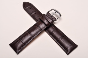 Pasek Stailer 2442 Comfort, Skórzany, Ciemny brąz, 20mm