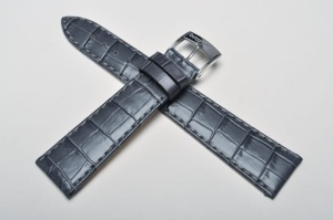 Pasek Bros 8435, Skóra naturalna, Szary, 16mm