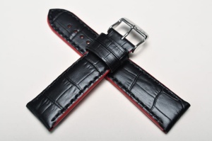 Pasek Campagnolo 002110, Skórzany, Czarno-czerwony, 20mm
