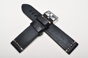 Pasek Campagnolo 444444, Skórzany, Czarny, 22mm
