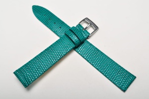 Pasek Bros 8231, Skóra z Jaszczurki, Zielony, 16mm