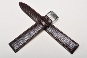 Pasek Bros 8229, Skóra z jaszczurki, Brązowy, 16mm