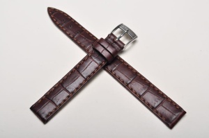 Pasek Bros 8435, Skóra naturalna, Brązowy, 13mm