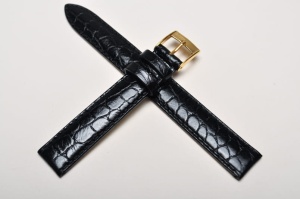 Pasek Bros 8435, Skóra naturalna, Czarny, 15mm