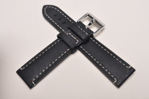 Pasek Stailer Aviator Liberty 5191, Skórzany, Czarny, 22mm