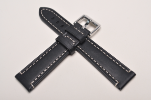 Pasek Stailer Aviator Liberty 5191, Skórzany, Czarny, 20mm