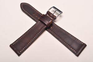 Pasek Fluco Dublin 141M, Vintage, Skórzany, Brązowy, 20mm