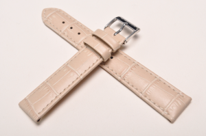 Pasek Stailer 1879, Skórzany, Beżowy, 18mm