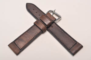 Pasek Campagnolo 997910, Skóra jelenia, Ciemny brąz, 22mm