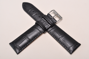 Pasek Stailer 1161, Skórzany, Czarny, 20mm