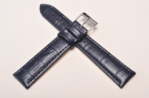 Pasek Stailer 1167, Skórzany, Granatowy, 18mm