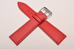 Pasek Fluco 125M Caviar, Skórzany, Czerwony, 21mm