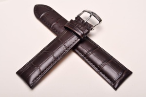 Pasek Stailer 2442 Comfort, Skórzany, Ciemny brąz, 24mm