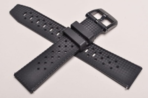 Pasek do zegarka Tissot Seastar T120807, Gumowy, Czarny, 20mm