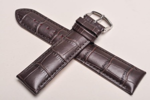 Pasek Stailer 2442 Comfort, Skórzany, Ciemny brąz, 22mm