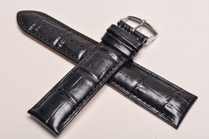 Pasek Stailer 2421 Comfort, Skórzany, Czarny, 22mm