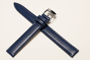 Pasek Bros 8653, Skóra naturalna, Granatowy, 12mm