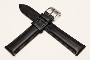Pasek Classic,  Skóra naturalna, Czarny, 17mm