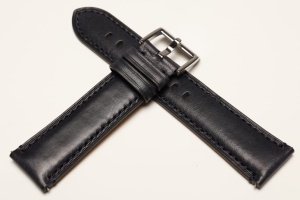 Pasek Stailer 6067, Skórzany, Granatowy, 22mm