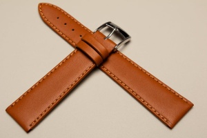 Pasek Bros 8541, Skóra naturalna, Jasny brąz, 20mm