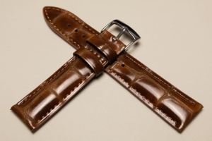 Pasek Campagnolo 002310, Wzór aligatora, Brązowy , 20mm