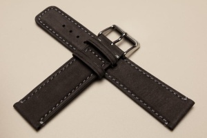 Pasek Morellato Coubert 6021, Skórzany, Czarny, 22mm