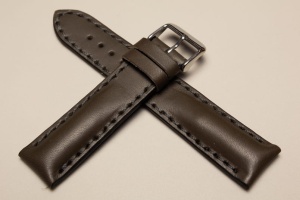 Pasek do zegarka np. Breitling, Zielony, Zielona nić, 22mm