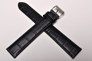 Pasek Stailer 1551, Skórzany, Czarny, 20mm