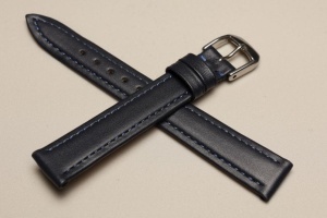 Pasek Happel Arezzo, Skórzany, Granatowy, 14mm, S