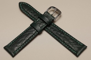 Pasek Fluco Record 315S, Skórzany, Zielony, 18mm, XS