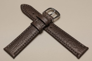 Pasek Fluco Record 315S, Skórzany, Szary, 18mm, XS