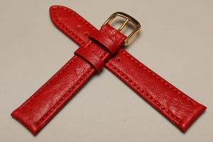 Pasek Fluco Record 315S, Skórzany, Czerwony, 18mm, XS