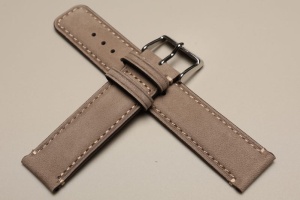 Pasek Morellato Coubert 6021, Skórzany, Szary, 18mm