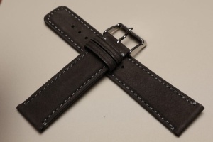 Pasek Morellato Coubert 6021, Skórzany, Szary ciemny, 22mm