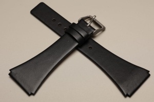 Pasek do zegarka Adriatica 5091, Skórzany, Czarny