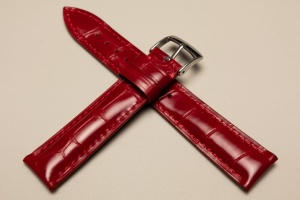 Pasek Campagnolo 002310, Wzór aligatora, Czerwony, 22mm