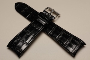 Pasek do zegarka Adriatica A8199, Skórzany, Czarny, 24mm