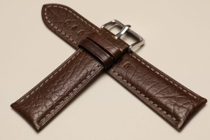 Pasek Bros 8006, Skóra bycza, Zielony, 24mm