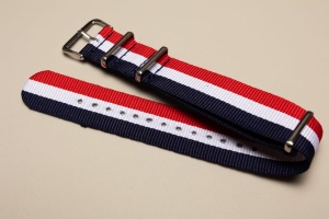 Pasek typu Nato, Nylonowy, Francuski, 18mm