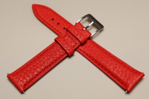 Pasek Classic,  Skóra naturalna, Czerwony, 20mm