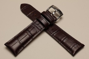 Pasek Stailer Classic 6102, Skórzany, Ciemny brąz, 21mm